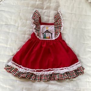 Baby Girl Smocked Christmas Dress
